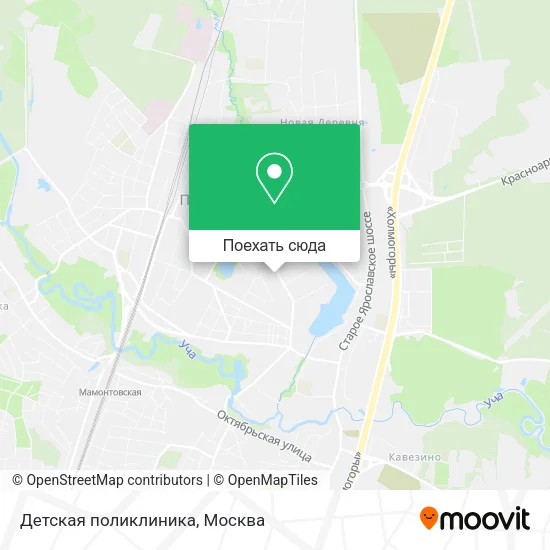 Карта Детская поликлиника