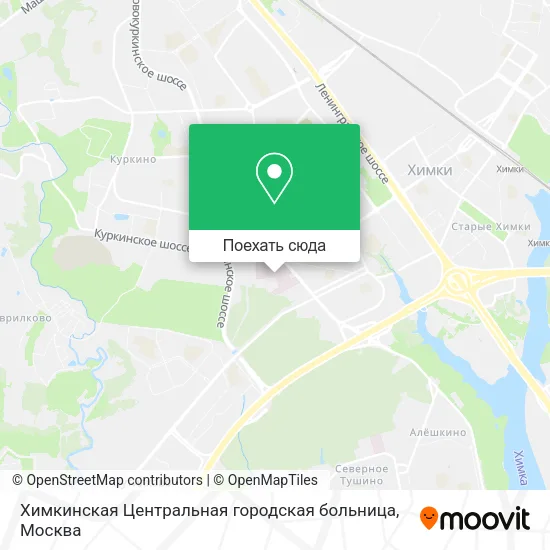 Карта Химкинская Центральная городская больница