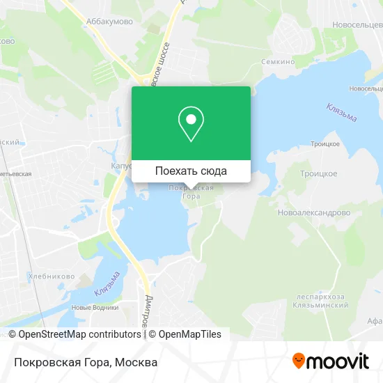 Карта Покровская Гора