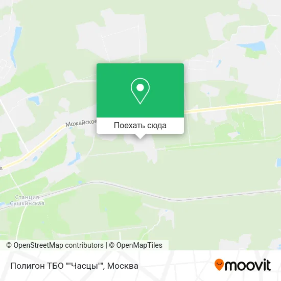 Карта Полигон ТБО ""Часцы""