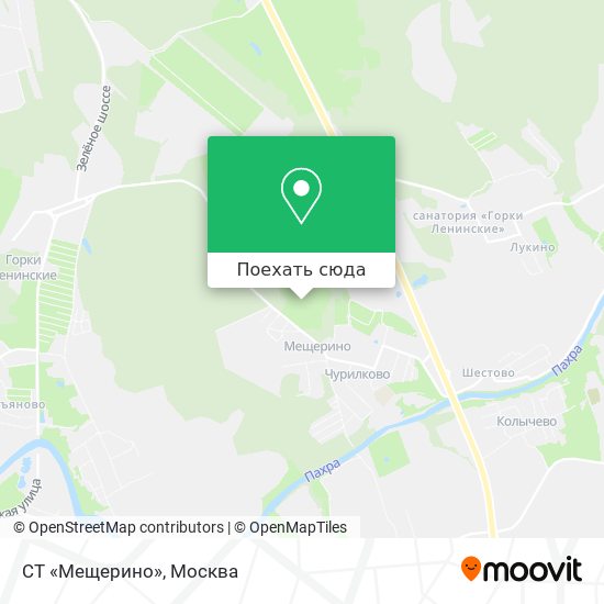 Карта СТ «Мещерино»