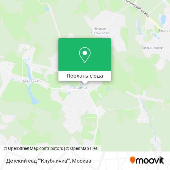 Карта Детский сад ""Клубничка""