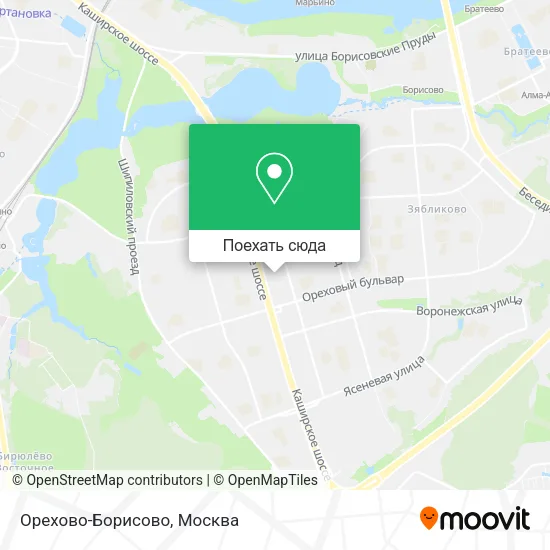 Карта Орехово-Борисово