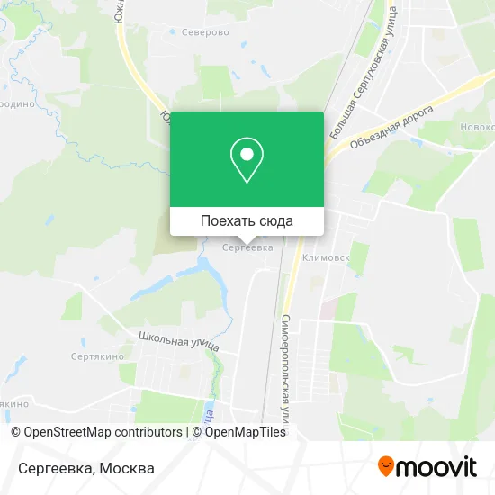 Карта Сергеевка