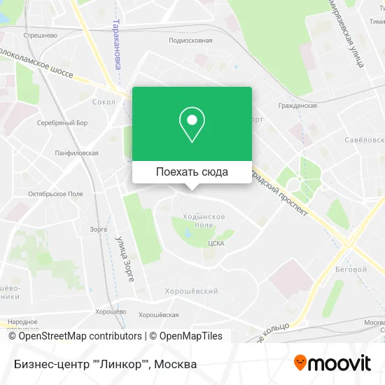 Карта Бизнес-центр ""Линкор""