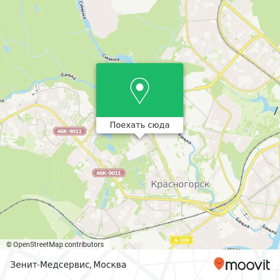 Карта Зенит-Медсервис