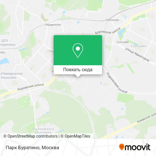 Карта Парк Буратино