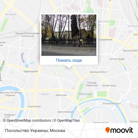Карта Посольство Украины