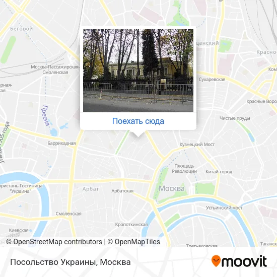 Карта Посольство Украины