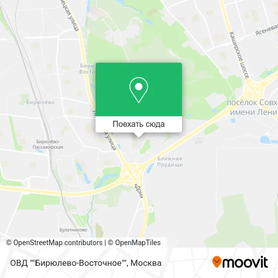 Карта ОВД ""Бирюлево-Восточное""
