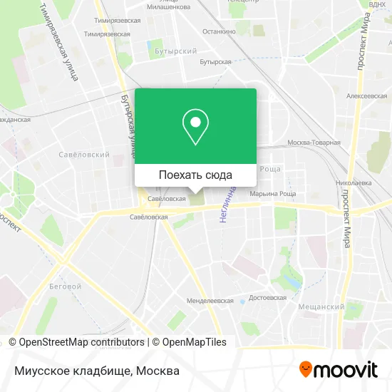 Карта Миусское кладбище