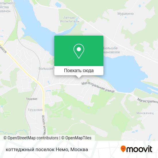 Карта коттеджный поселок Немо