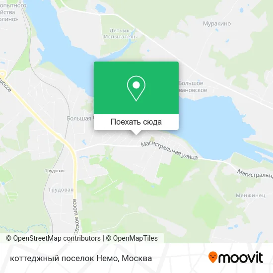 Карта коттеджный поселок Немо
