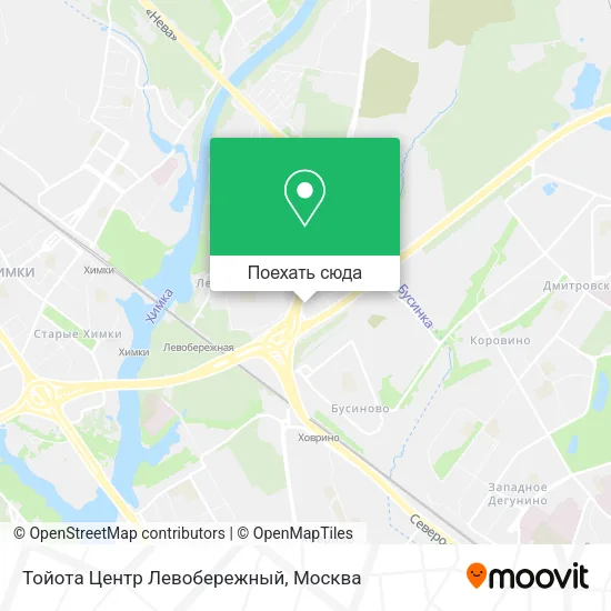 Карта Тойота Центр Левобережный