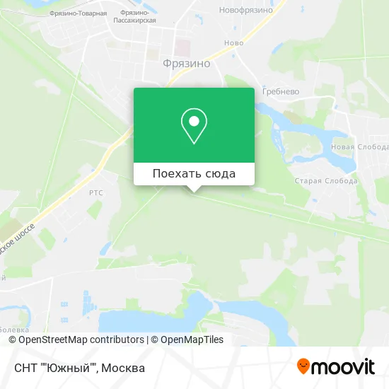 Карта СНТ ""Южный""