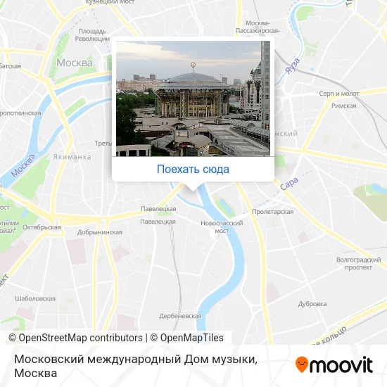Карта Московский международный Дом музыки