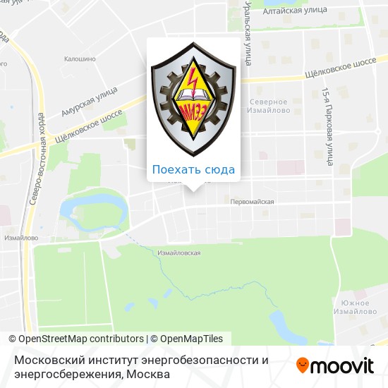 Карта Московский институт энергобезопасности и энергосбережения