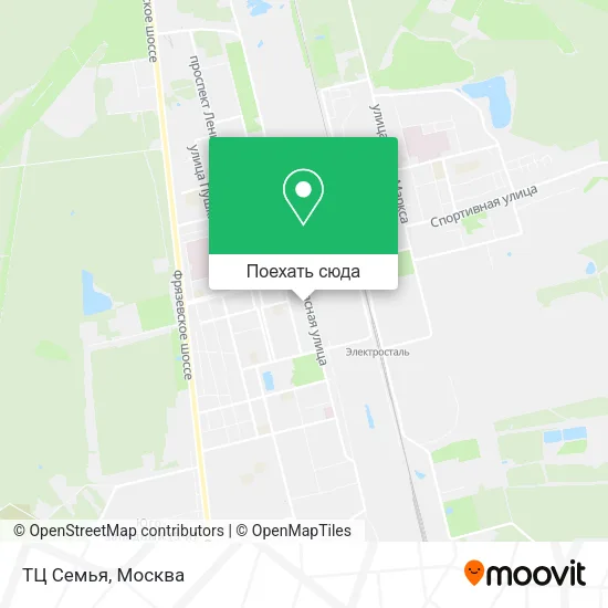 Карта ТЦ Семья