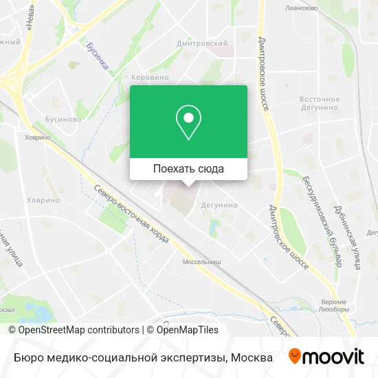 Карта Бюро медико-социальной экспертизы