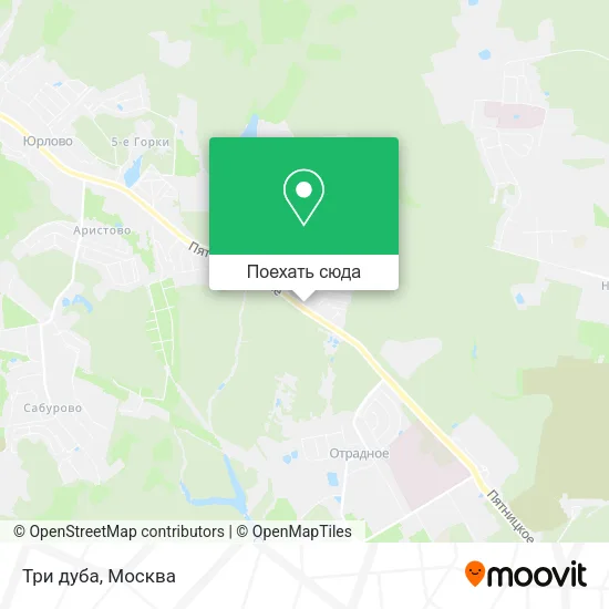 Карта Три дуба