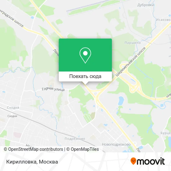 Карта Кирилловка