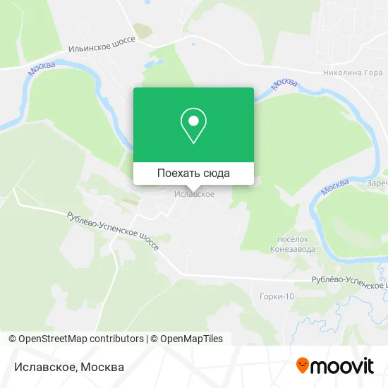 Карта Иславское