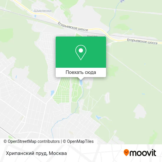 Карта Хрипанский пруд