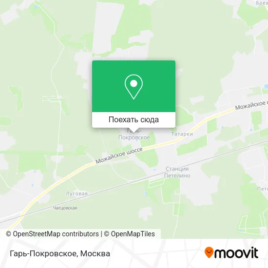 Карта Гарь-Покровское