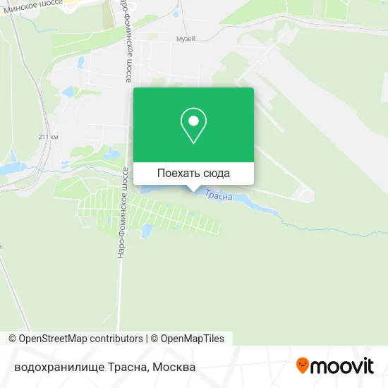 Карта водохранилище Трасна