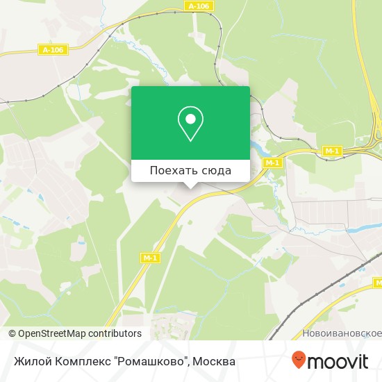 Карта Жилой Комплекс "Ромашково"