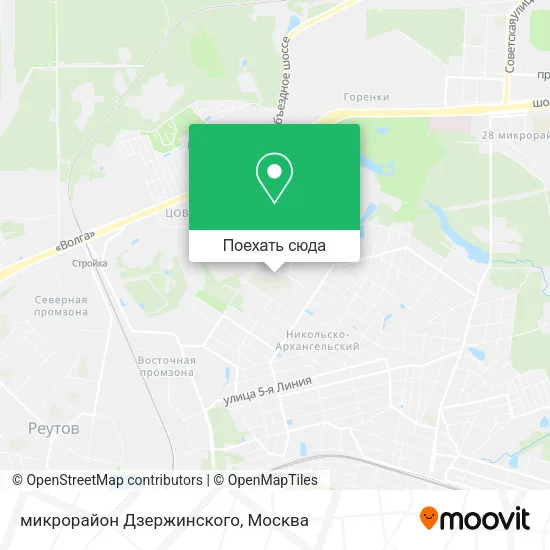Карта микрорайон Дзержинского