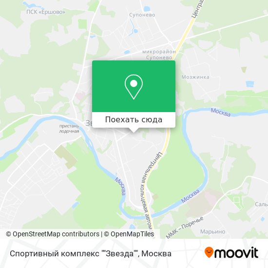 Карта Спортивный комплекс ""Звезда""