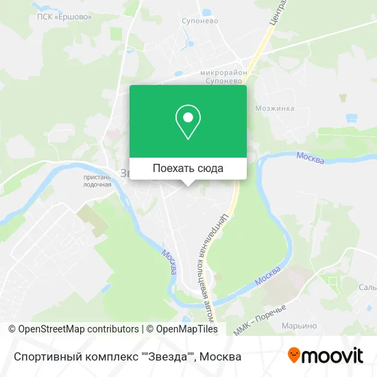 Карта Спортивный комплекс ""Звезда""