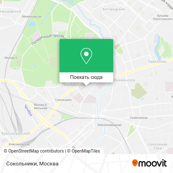 Карта Сокольники