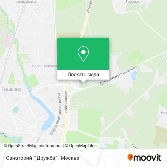 Карта Санаторий ""Дружба""