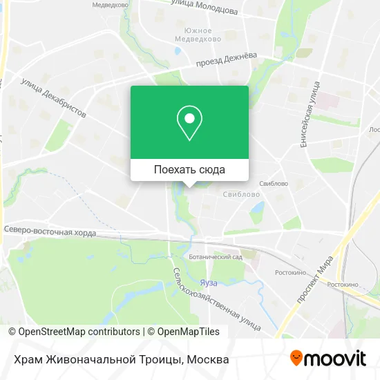 Карта Храм Живоначальной Троицы