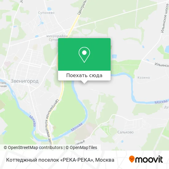 Карта Коттеджный поселок «РЕКА-РЕКА»