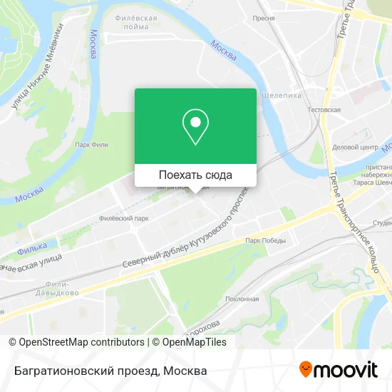 Карта Багратионовский проезд