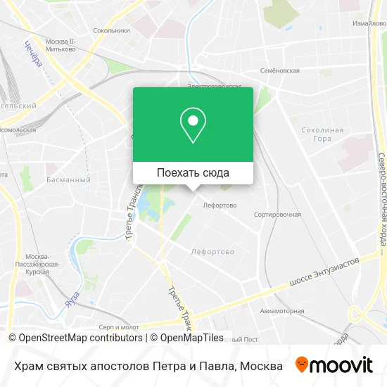 Карта Храм святых апостолов Петра и Павла