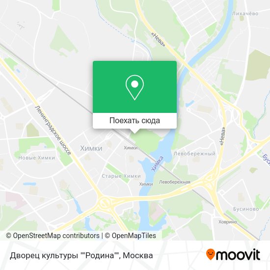 Карта Дворец культуры ""Родина""