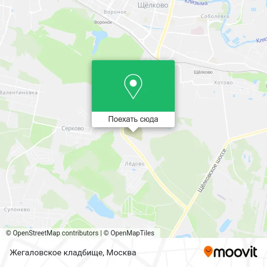 Карта Жегаловское кладбище