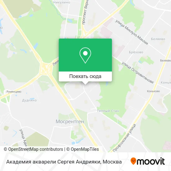Карта Академия акварели Сергея Андрияки