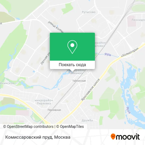 Карта Комиссаровский пруд