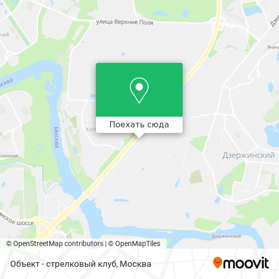 Карта Объект - стрелковый клуб