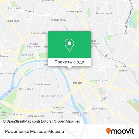 Карта Powerhouse Moscow
