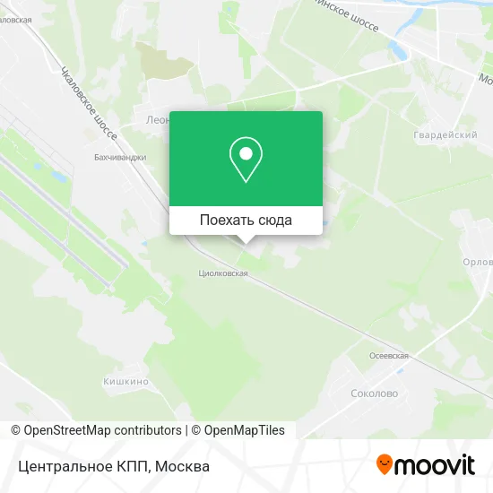 Карта Центральное КПП