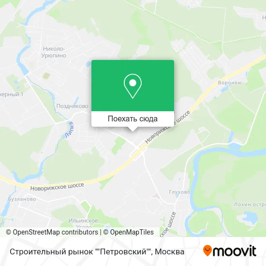 Карта Строительный рынок ""Петровский""