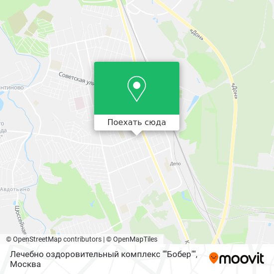 Карта Лечебно оздоровительный комплекс ""Бобер""