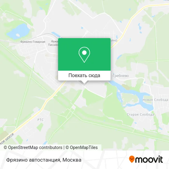 Карта Фрязино автостанция
