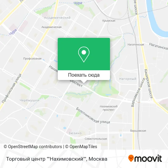 Карта Торговый центр ""Нахимовский""